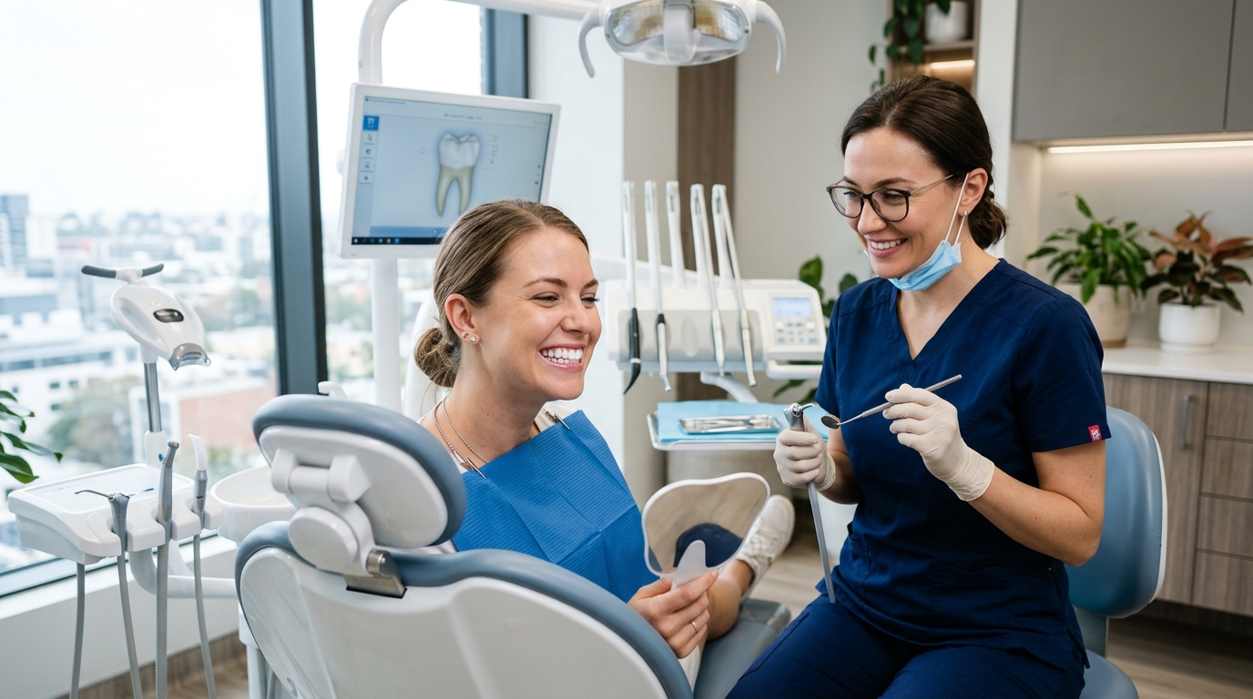 Teeth Cleaning & Whitening at HOMOEODENT DENTAL CLINIC SG Highway
